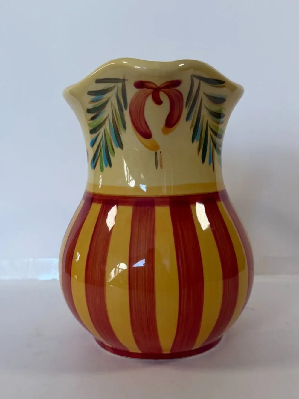 Southern Living at Home Gail Pittman Hand Painted Pitcher  - Siena